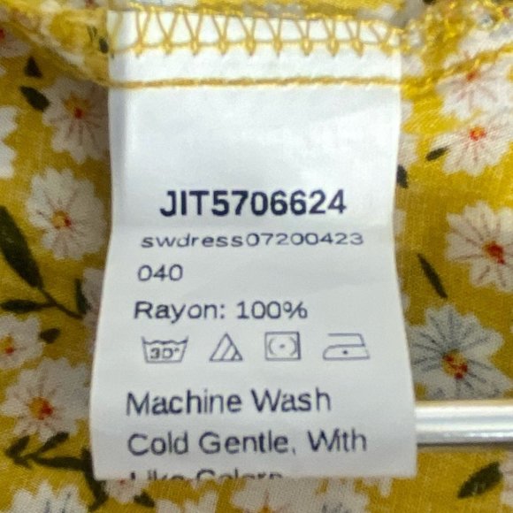 Shein Floral Print Halter Yellow Dress - Picture 8 of 9